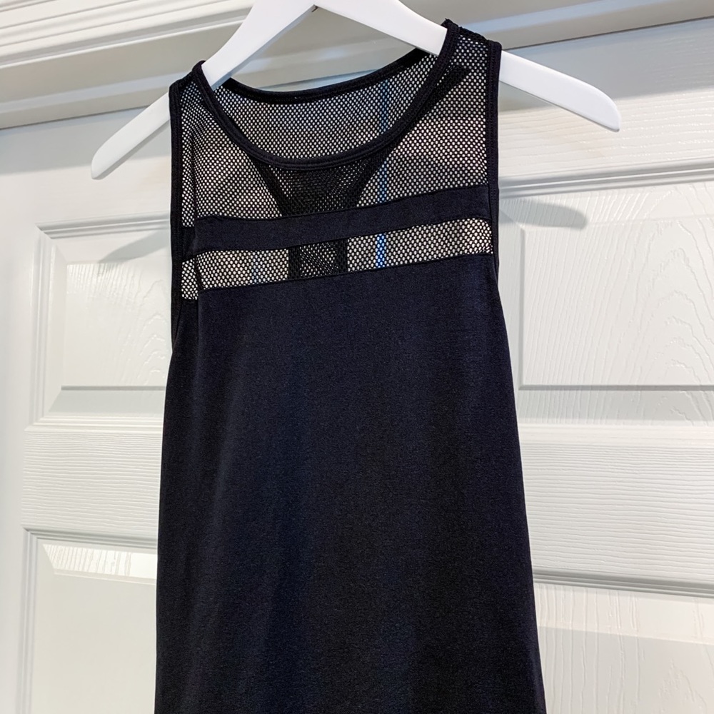 Fabletics Black Tank With Mesh Detailing - image 4